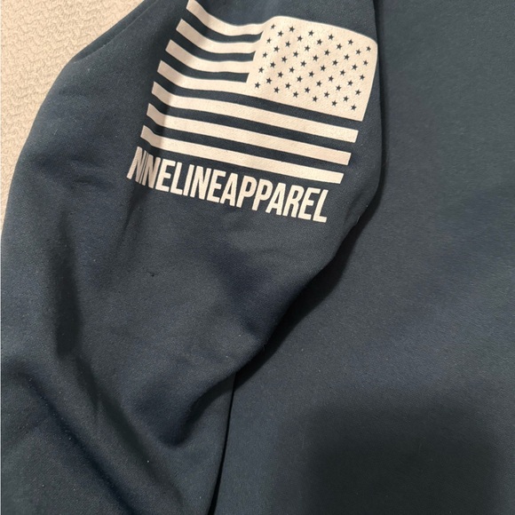 Men's Blue Hoodie From Nine Line - Picture 3 of 8